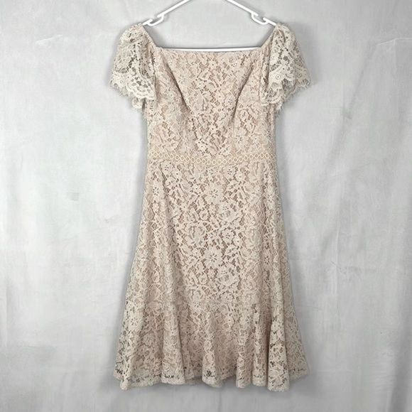 J. Crew Off The Shoulder Lace Dress. Size 00. New with Tags. - Picture 3 of 16